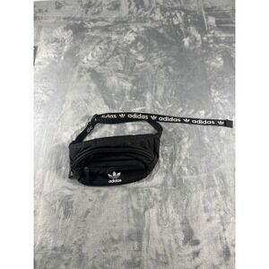 Adidas Originals Fanny Pack Black Trefoil Logo Waist Bag Adjustable Logo Strap